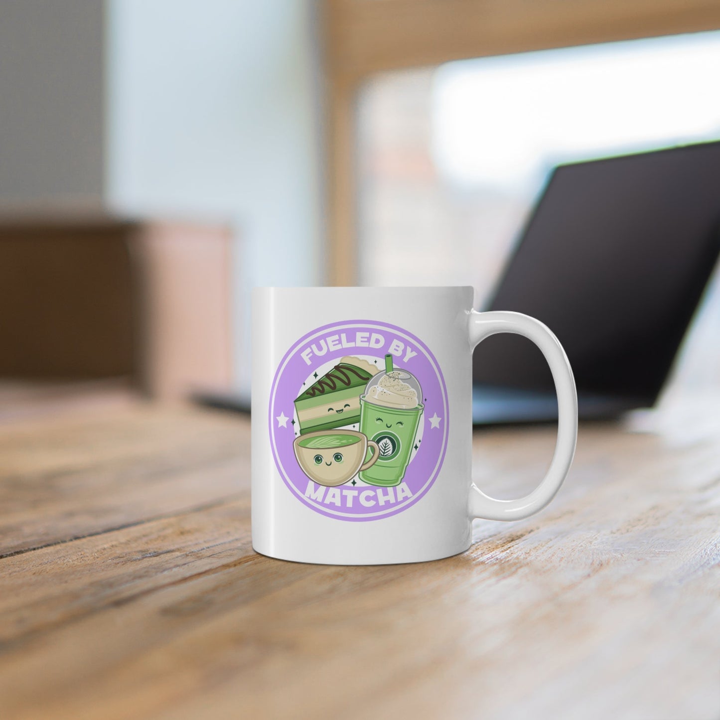 Humorous Fueled by Matcha Mug
