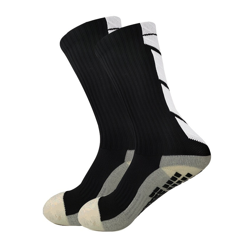 Non-Slip Soccer Grip Socks with Towel Bottom for Enhanced Performance and Stability in Sports
