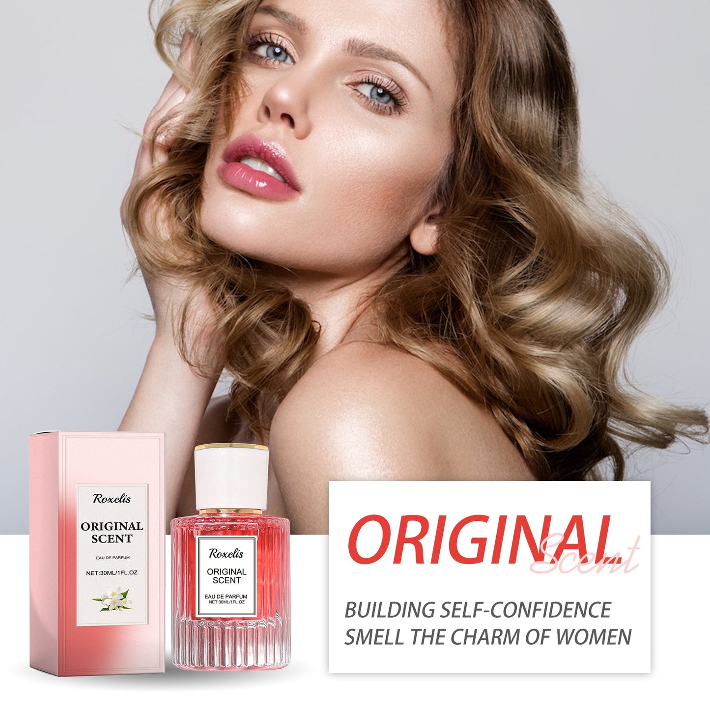 Jasmine Lady Pheromone Perfume, Wrist Behind Ear Neck Natural Long-Lasting Light Fragrance Delicate Elegance Exudes Feminine Charm