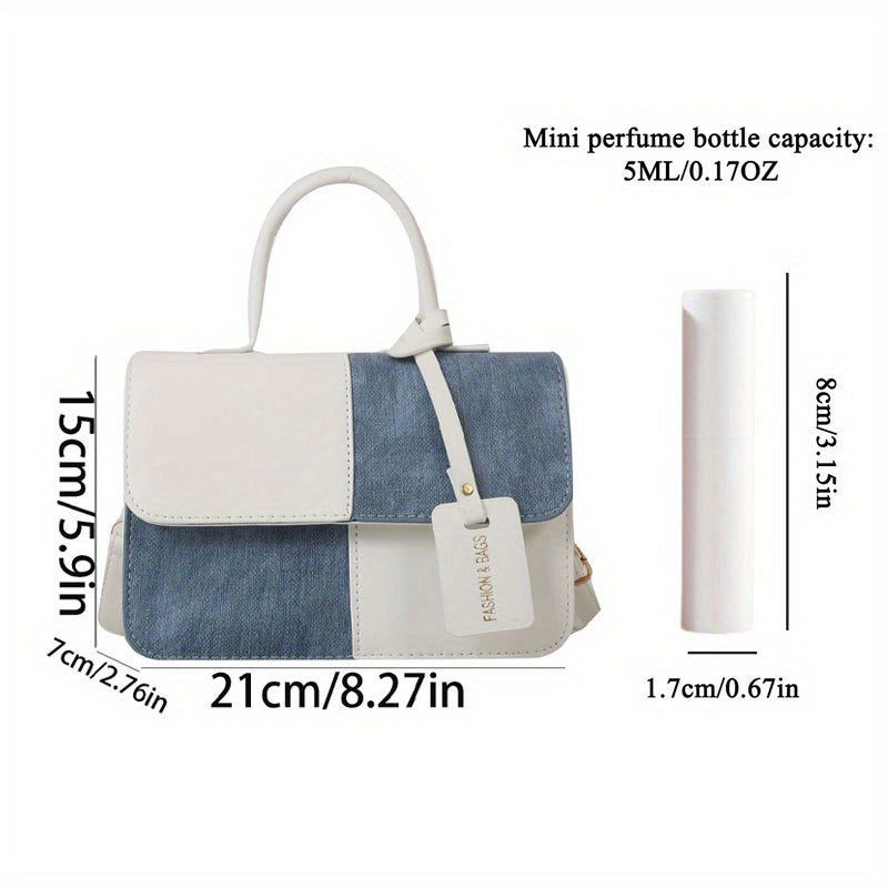 Chic Summer Commuter  Vacation Spliced Shoulder Crossbody Bag