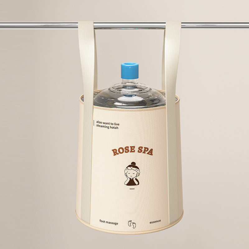 Foldable foot bath bag foot bath basin deep barrel over calf dormitory fumigation foot bath barrel household portable foot bath