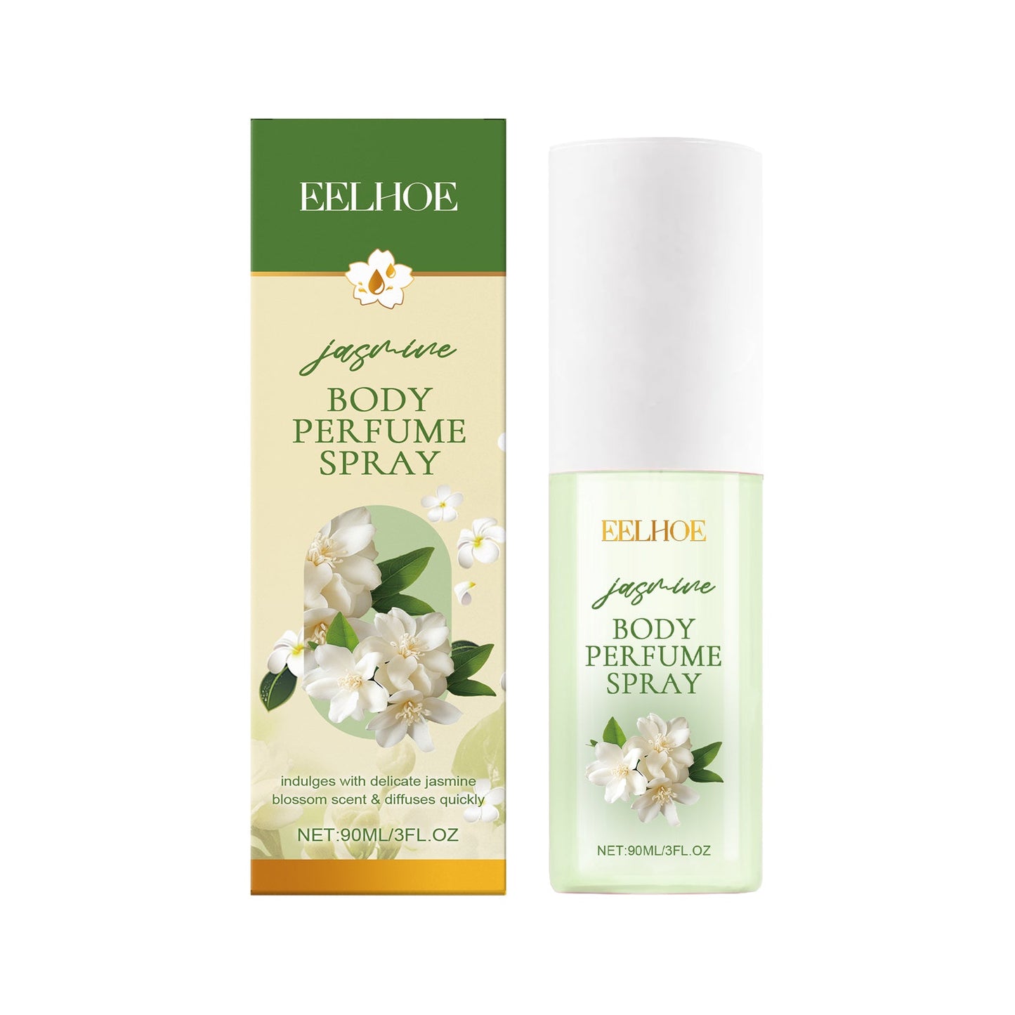Jasmine Body Perfume Spray, Refreshes And Moisturizes Skin Lightly With A Fragrant Jasmine Fragrance