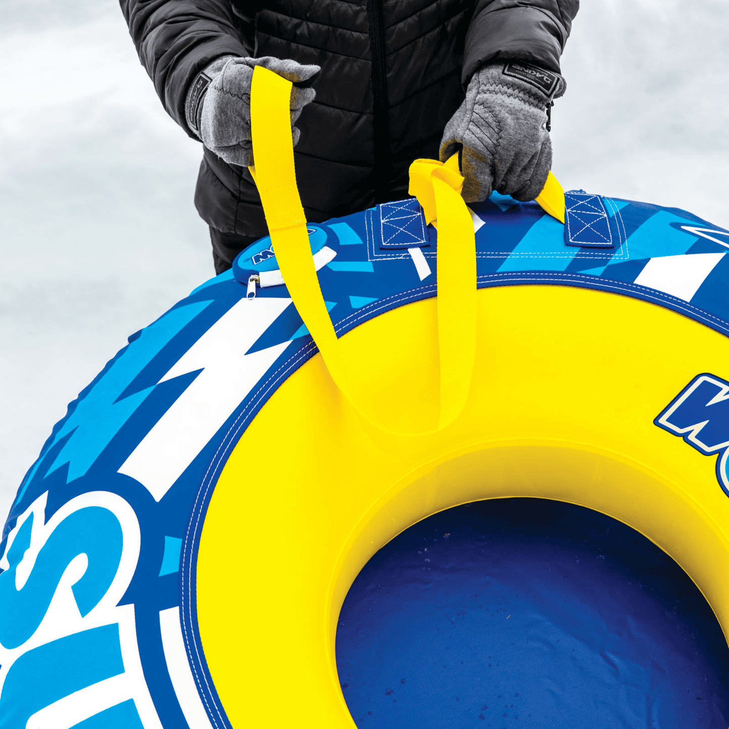 WOW Watersports Surge Tarpaulin-Bottom Snow Tube with Tow Leash
