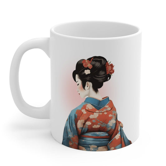 Geisha Elegance Kimono Mug