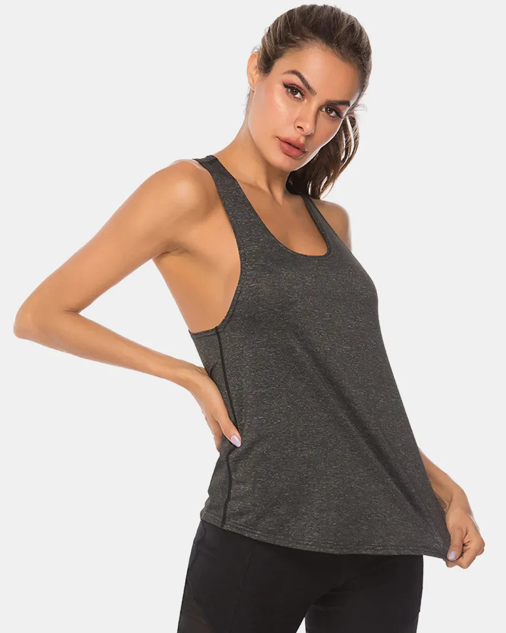 JupiterGear Scoop-Neck Long Tank Top