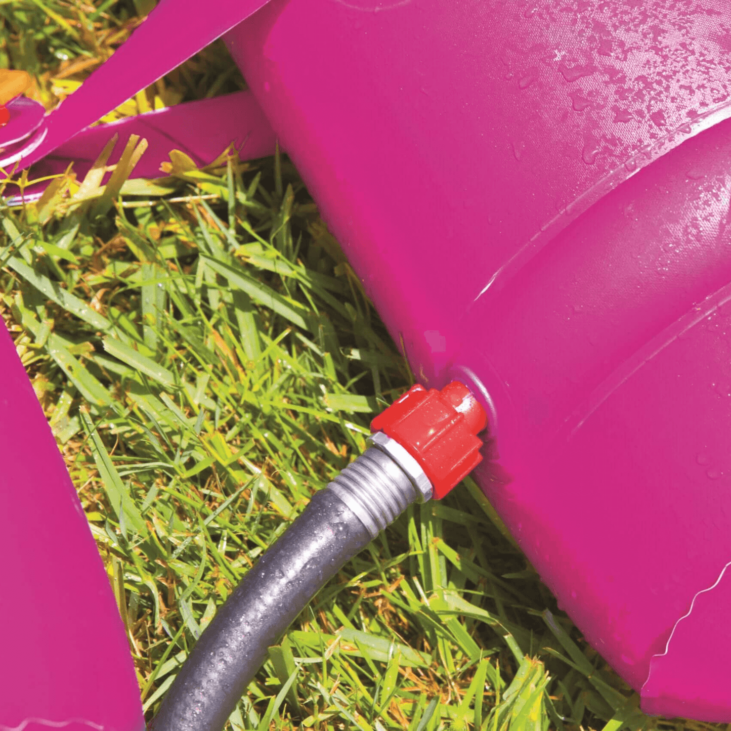 WOW Watersports Strike Zone Water Slide w 6 Giant Inflatable Bowling Pins and Sprinkler