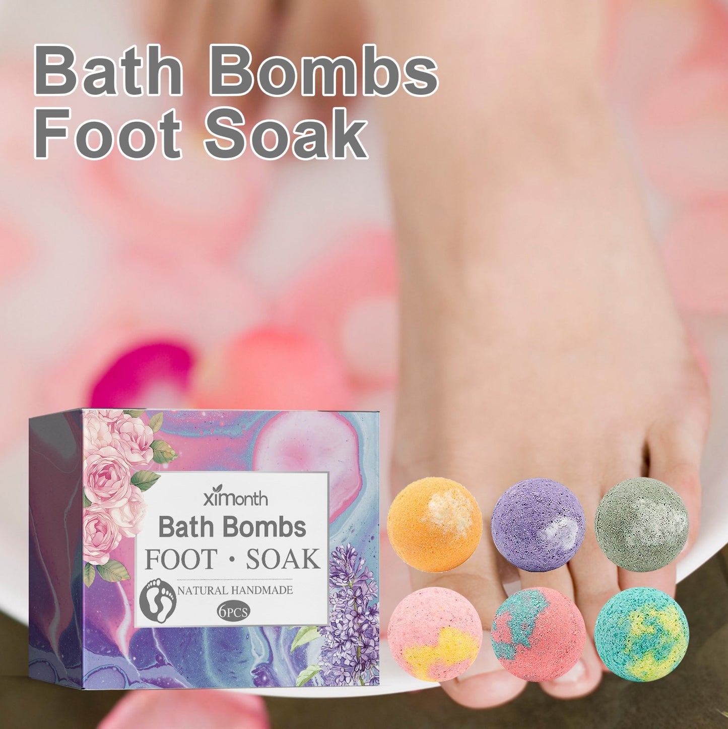 Foot Bath Ball, Repair Heel Dry Crack Skin Relief Physical Discomfort Cold Moisturizing Foot Care Ball
