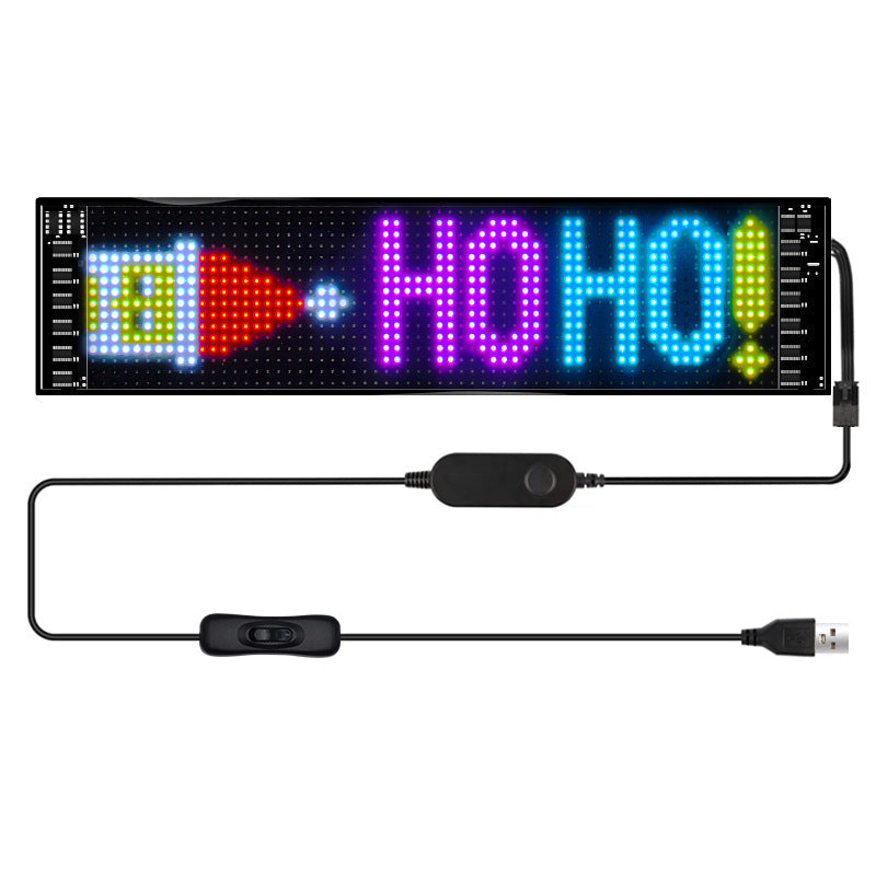 Flexible LED Advertising Screen LED Soft Panel APP Bluetooth Car Display