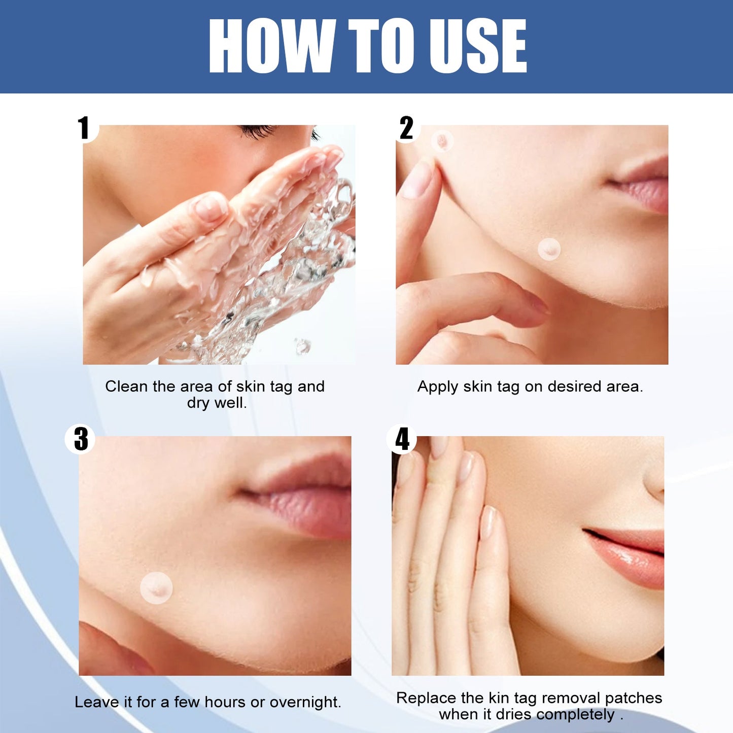 Kew Patch Gentle Cleaning Care Skin Face Neck Repair Smooth Skin Daily Care