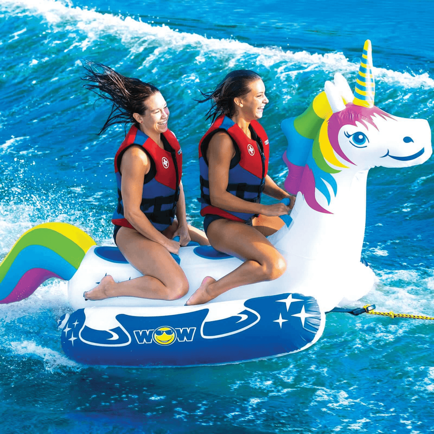WOW Watersports Unicorn 1 or 2 Person Inflatable Towable Tube