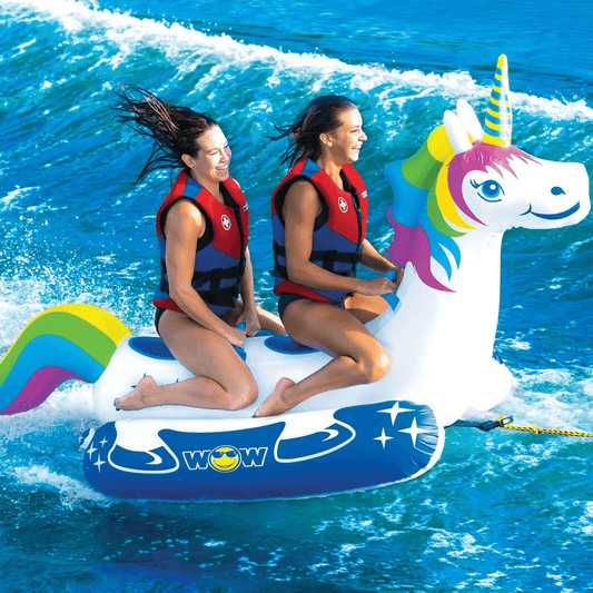 WOW Watersports Unicorn 1 or 2 Person Inflatable Towable Tube
