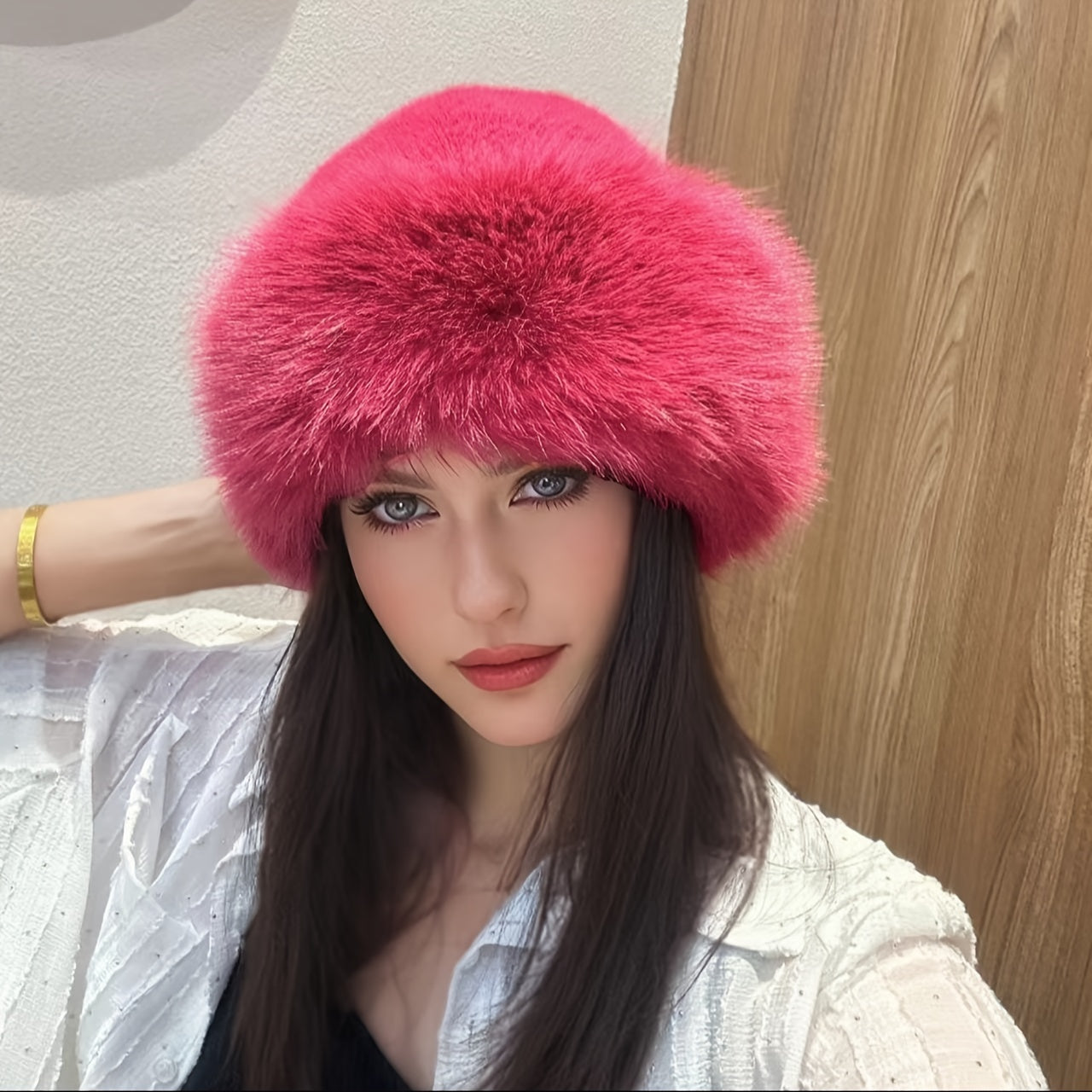 Cozy Winter Style Warm Faux Fur Princess Hat