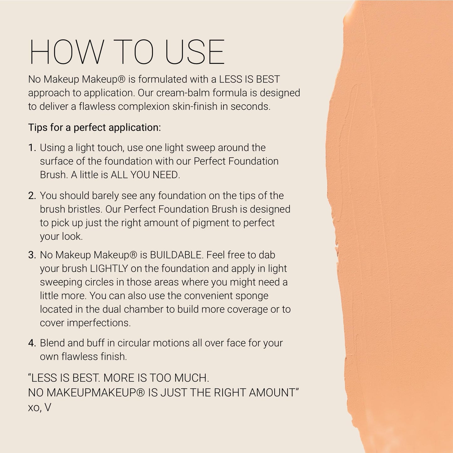 Foundation by No Makeup Makeup | Conceal & Correct with Long-Lasting, Buildable Formula & Lightweight Soft Finish | Cruelty-Free, Vegan, Fragrance-Free | Light