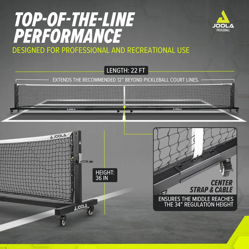 Joola Pro Heavy-Duty Portable Pickleball Net