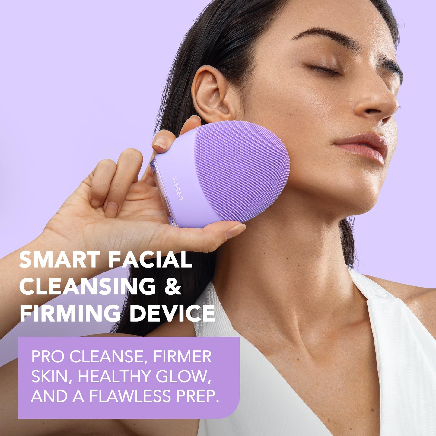 FOREO LUNA 4 Face Cleansing Brush - Firming Face Massager - Anti Aging Care - Enhances Absorption - Simple Skin Care Tools - Sensitive Skin