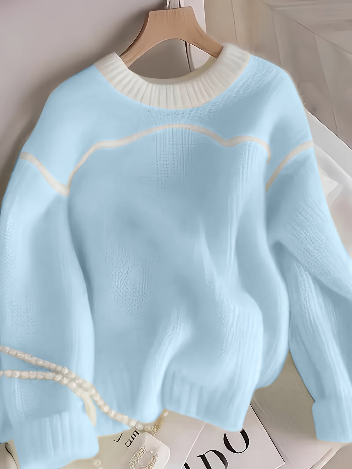 Elegant Plus Size Loose Fit Cozy Knit Sweater