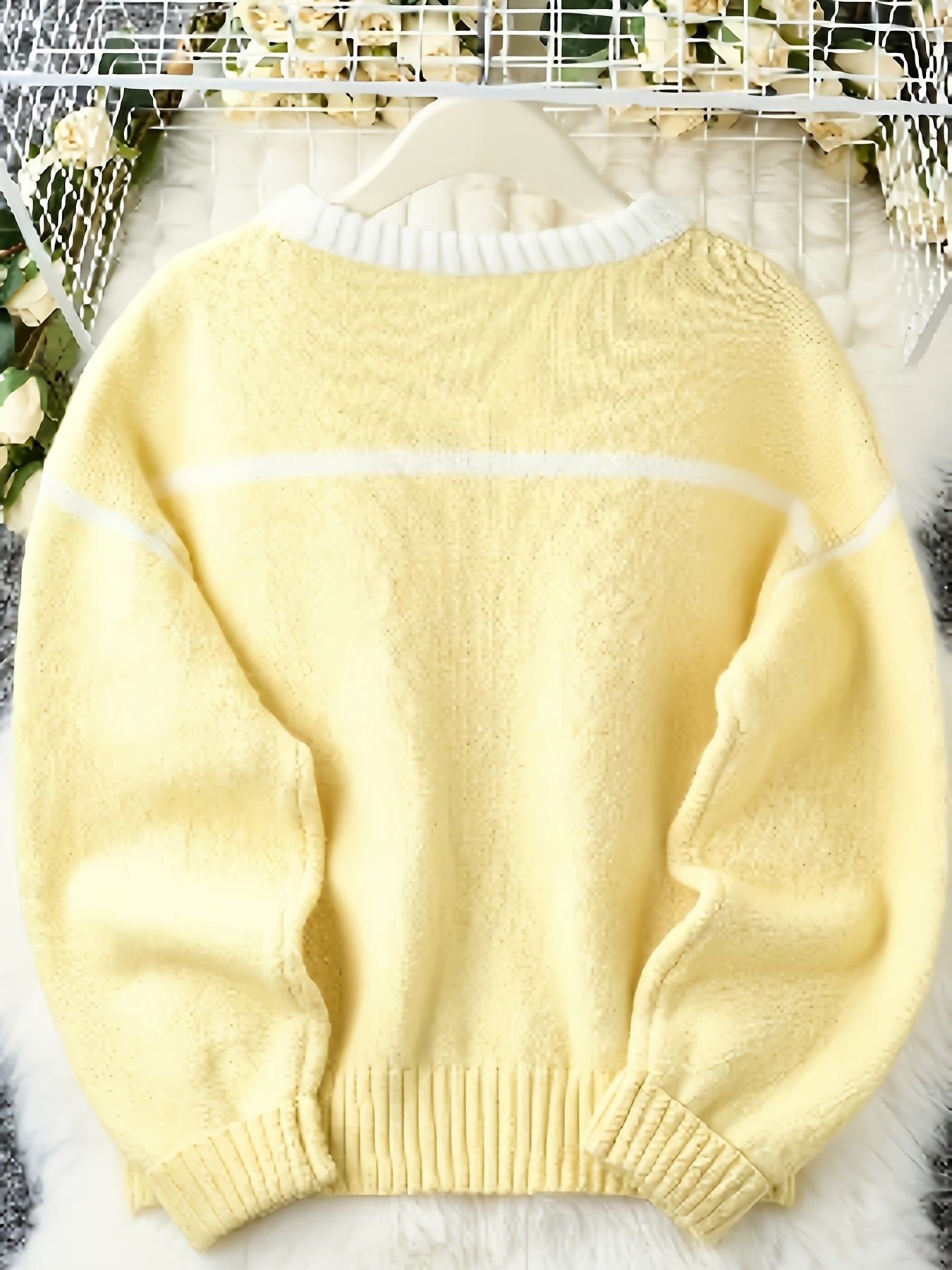 Elegant Plus Size Loose Fit Cozy Knit Sweater