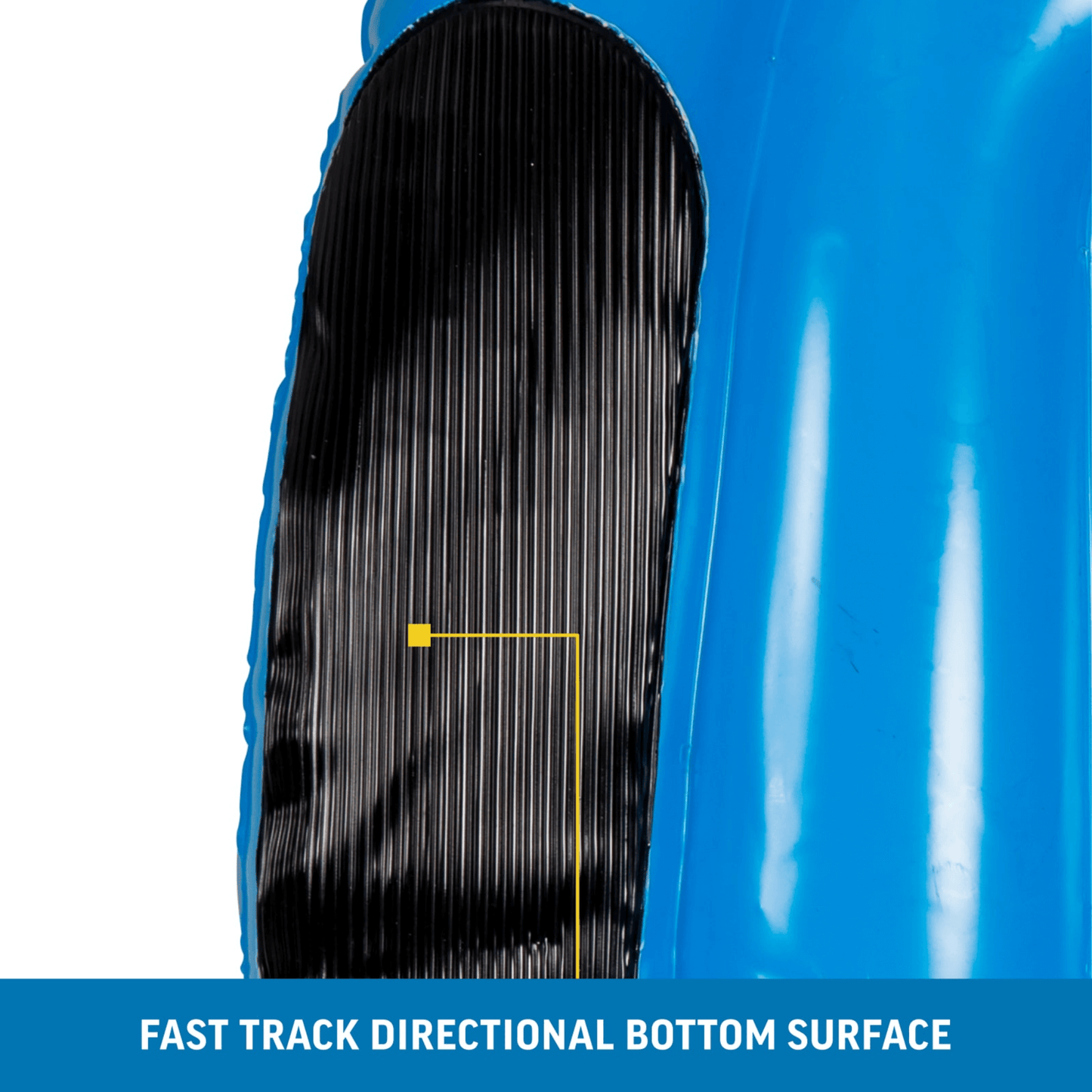 WOW Watersports Snow Tube Bobsled for Kids and Adults w Front Snow Shield