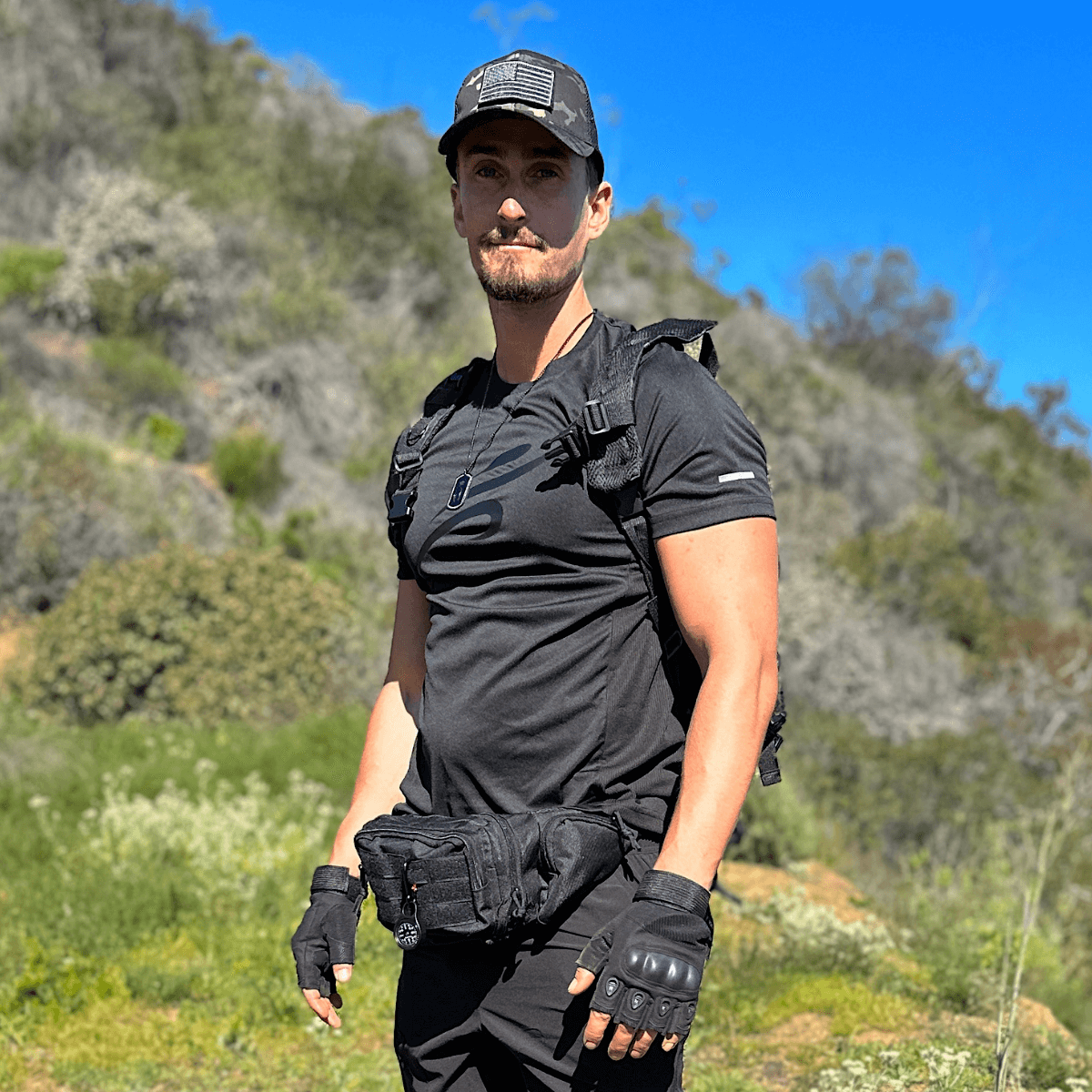 JupiterGear Military-Style Tactical Patch Hat with Adjustable Strap | Breathable & Unisex