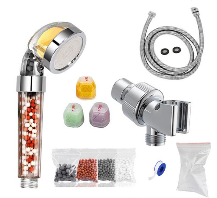 Fragrance Anion Shower Nozzle Set Adjustable Quick Connection Removable Sprinkler Basin Bathing Tub Fountain Home