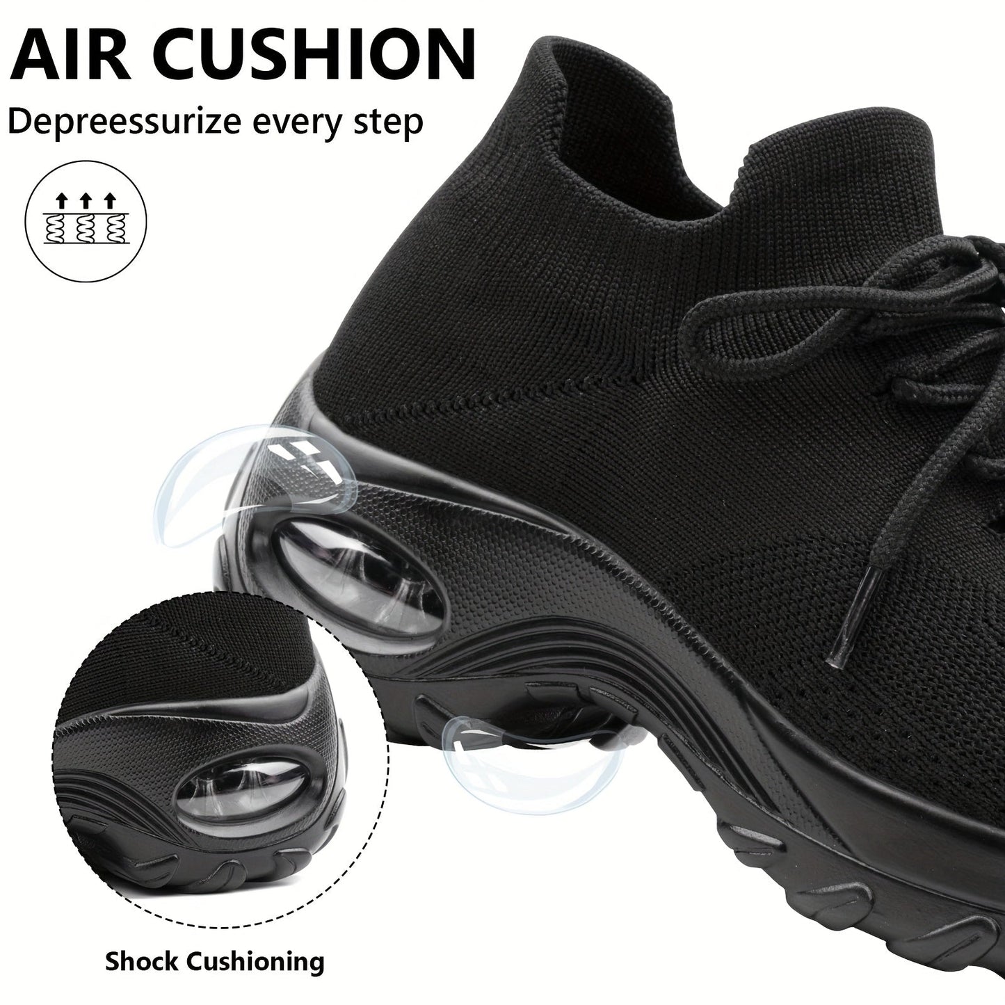 Lightweight Cushioned  Comfort Breathable Arch Sneakers