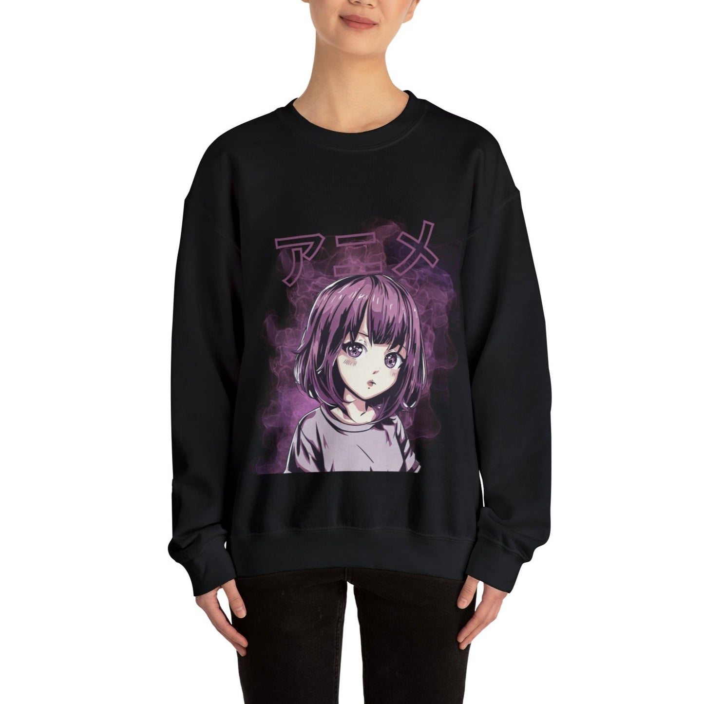 Purple Anime Sweatshirt