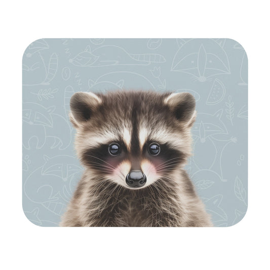 Blushing Raccoon Mouse Pad