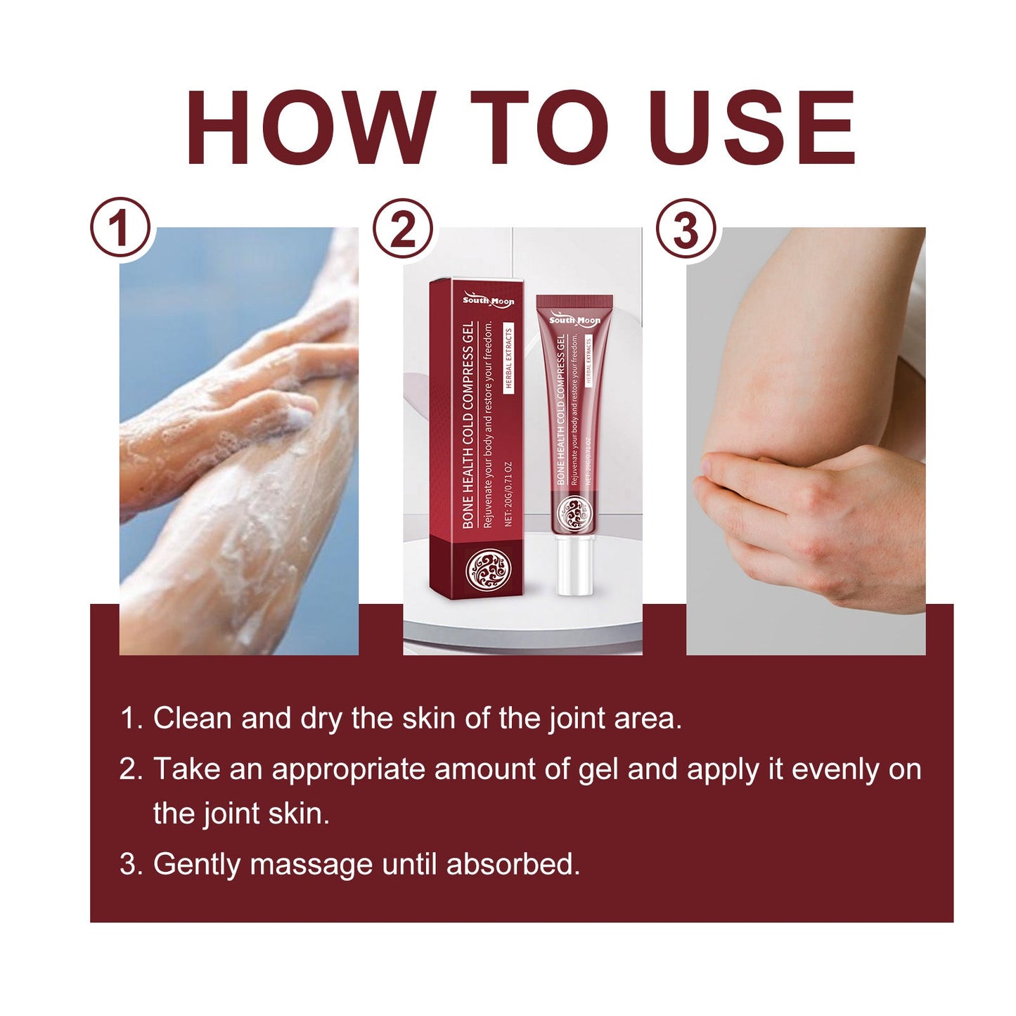 Joint Repair Gel Joint Massage Body Treatment Herbs Apply Cold Compress Gel