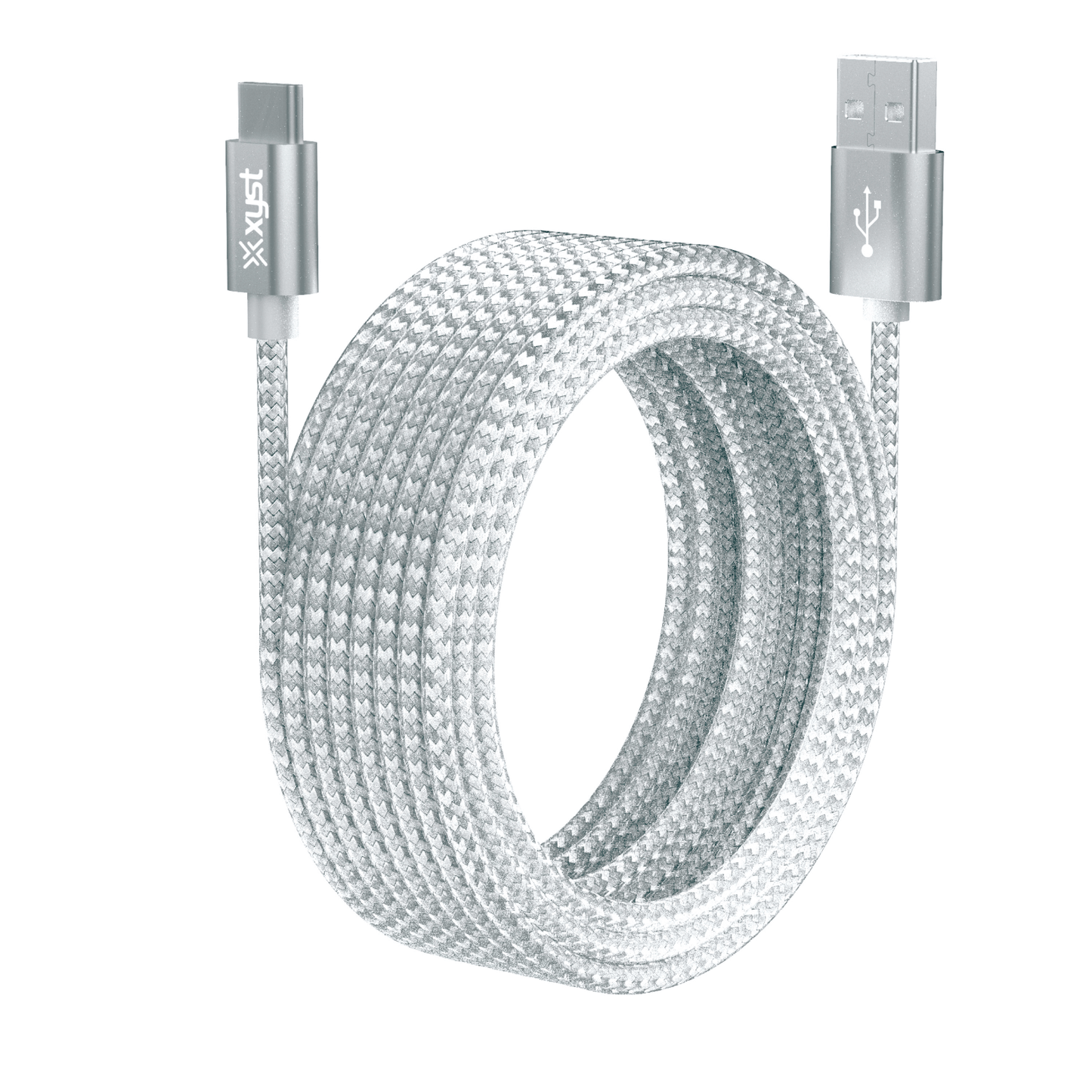 Xyst Charge and Sync USB to USB-C Braided Cable 10Ft