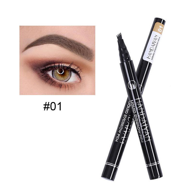 Four Head Eyebrow Pencil Liquid Eyebrow Pencil Very Fine Micro Carving Eyebrow Pencil Waterproof And Durable