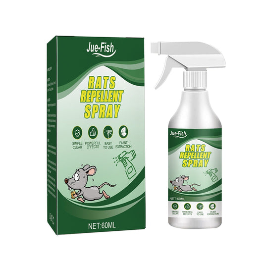Jue Fish rats repellent spray car body kitchen office bedroom warehouse sewer pipe anti rat spray 60ml mouse repellent spray
