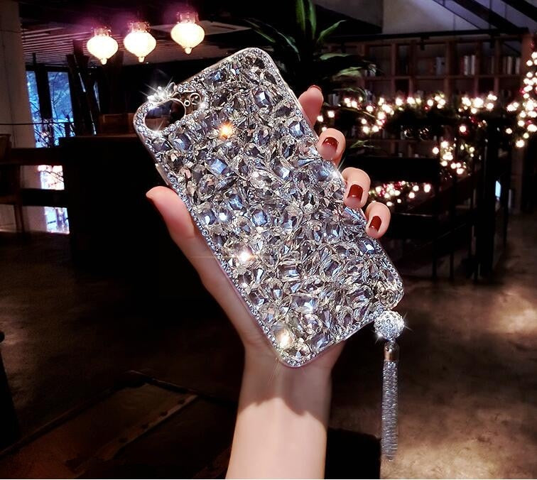 For Huawei P8 P9 P10 P20 Lite Plus Mate 7 8 9 10 Pro Luxury Glitter Back Cover Crystal Bling Diamond rhinestone Phone case