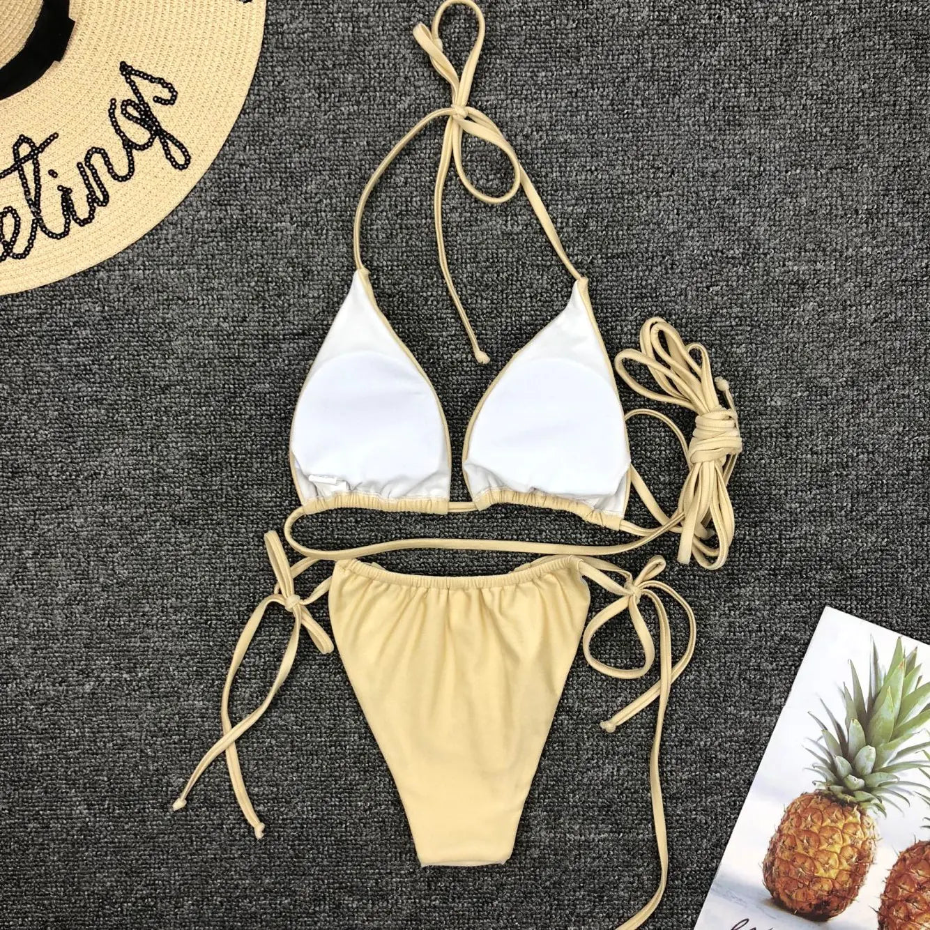 Minimalist Sexy Bikini Swimsuit Set
