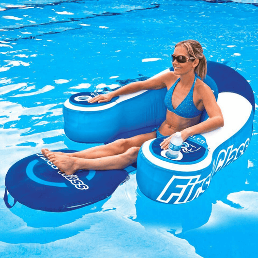 WOW Watersports First Class Pool and Lake Lounge Chair with Custom Cup Holders