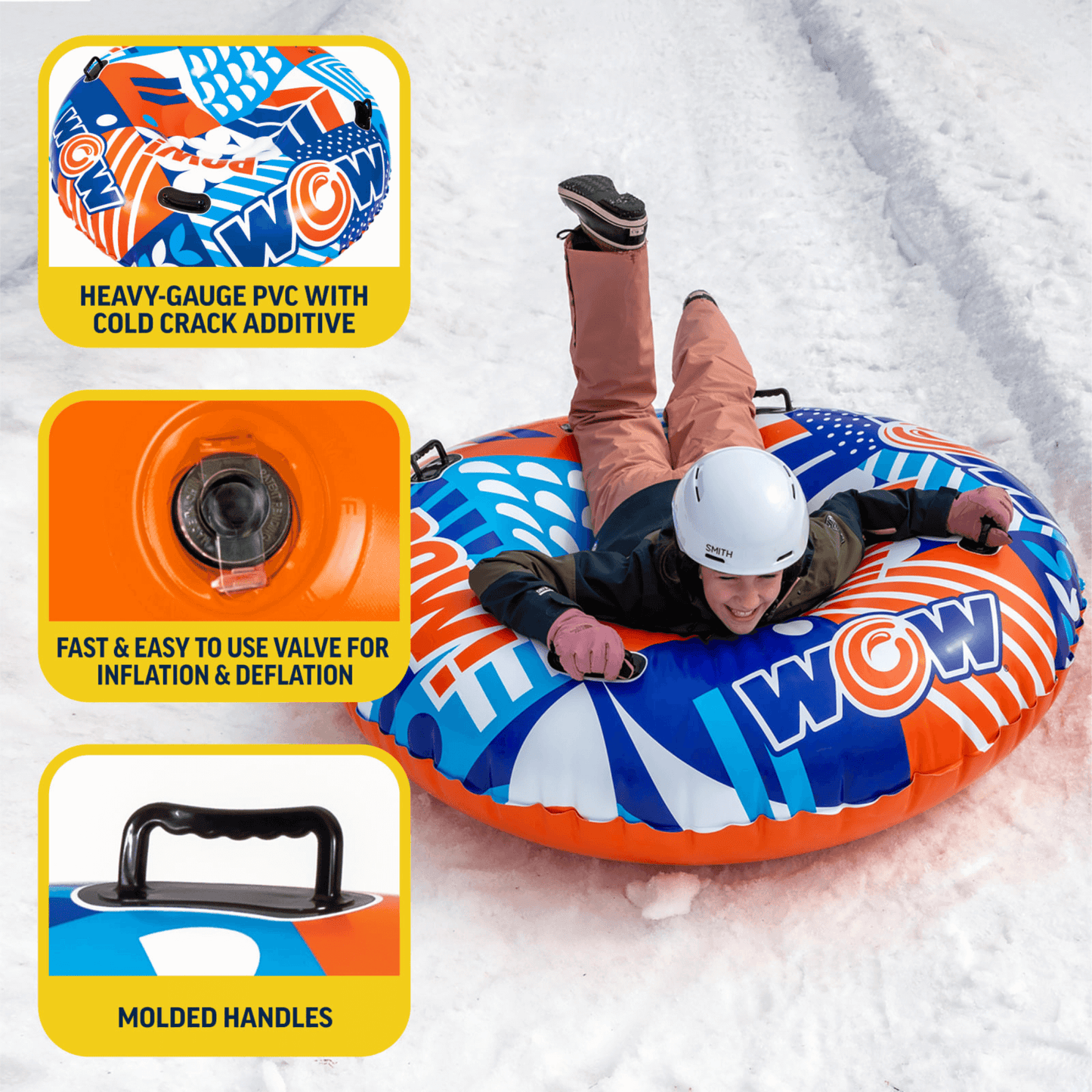 WOW Watersports POW! WOW Snow Tube for Up to 2 People