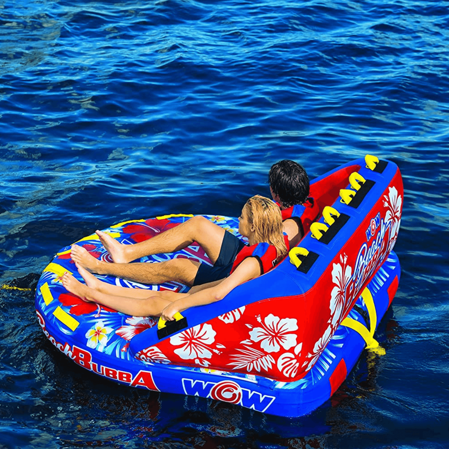 WOW Watersports Beach Bubba 3 Person 3P Towable w Webbing Foam Handles