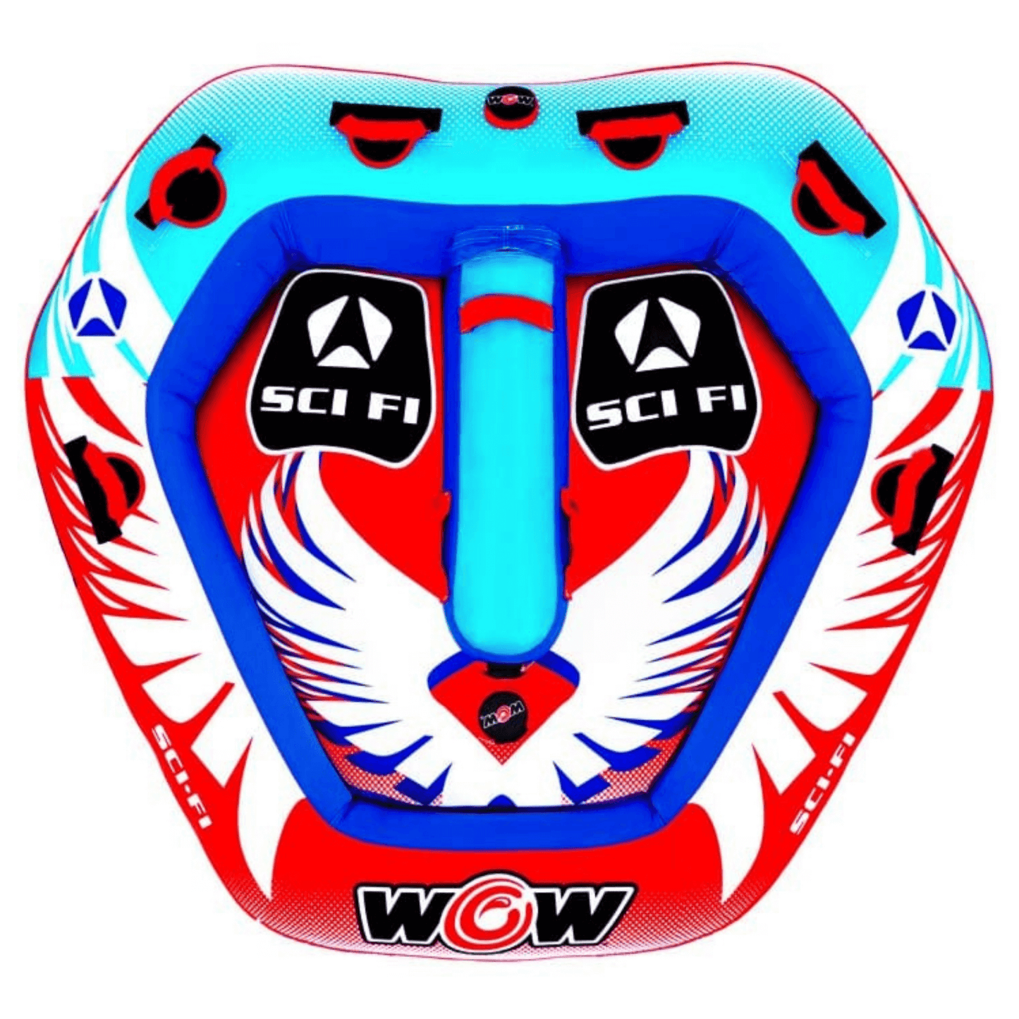 WOW Watersports Sci-Fi 2 Person 2P Cockpit Towable with Inflated Median