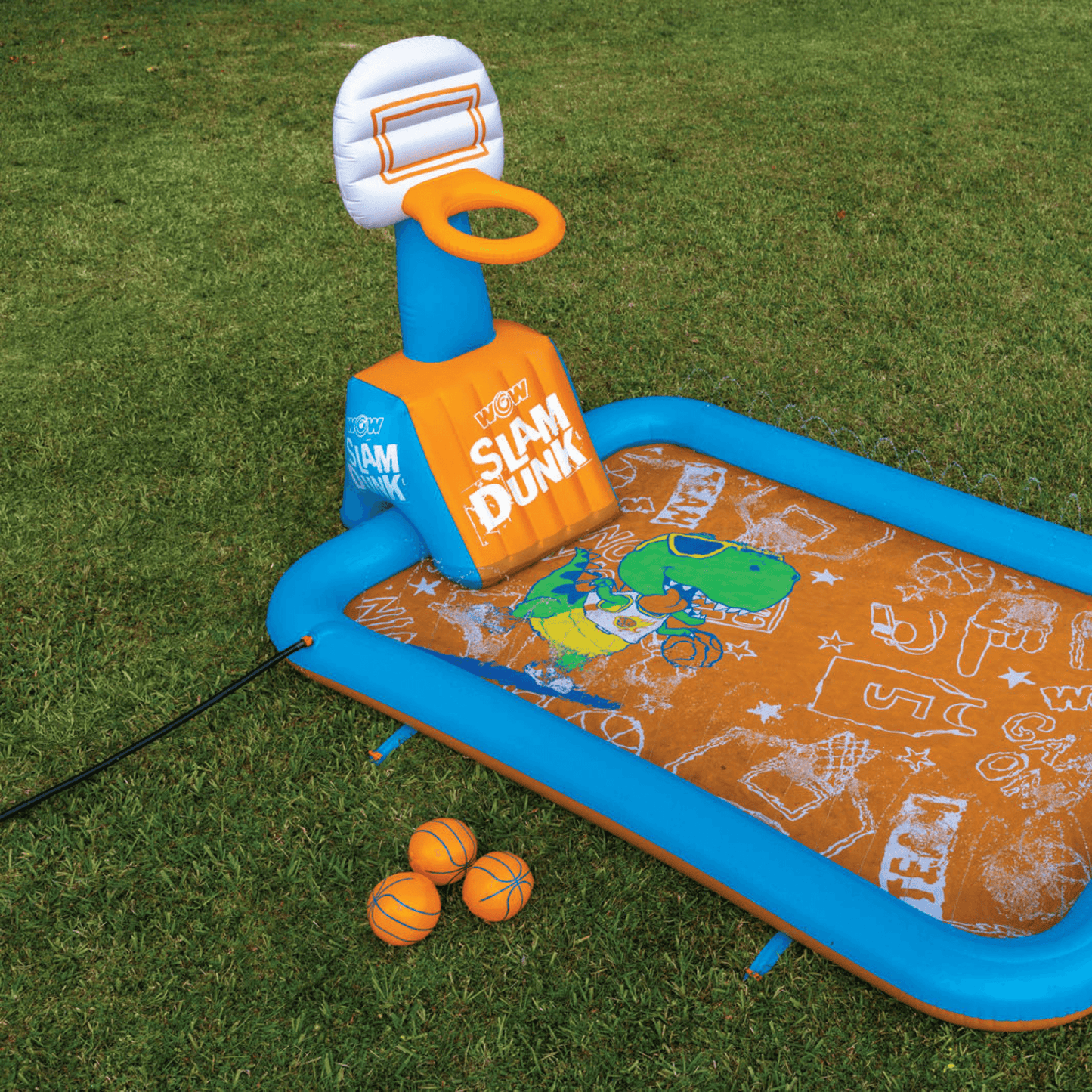 WOW Watersports Slam Dunk Hoop and Basketballs