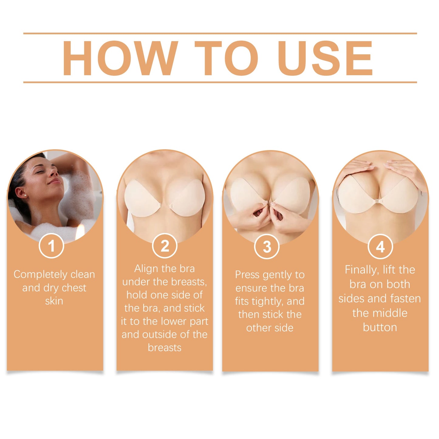 Invisible Bra Is Invisible And Comfortable. It Firmly Fits And Lifts The Breasts To Create Curves