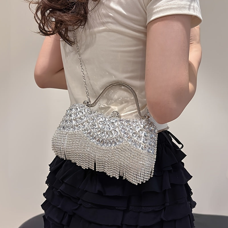 Luxury 4pc Evening Dress Set Gown Bag Jewelry