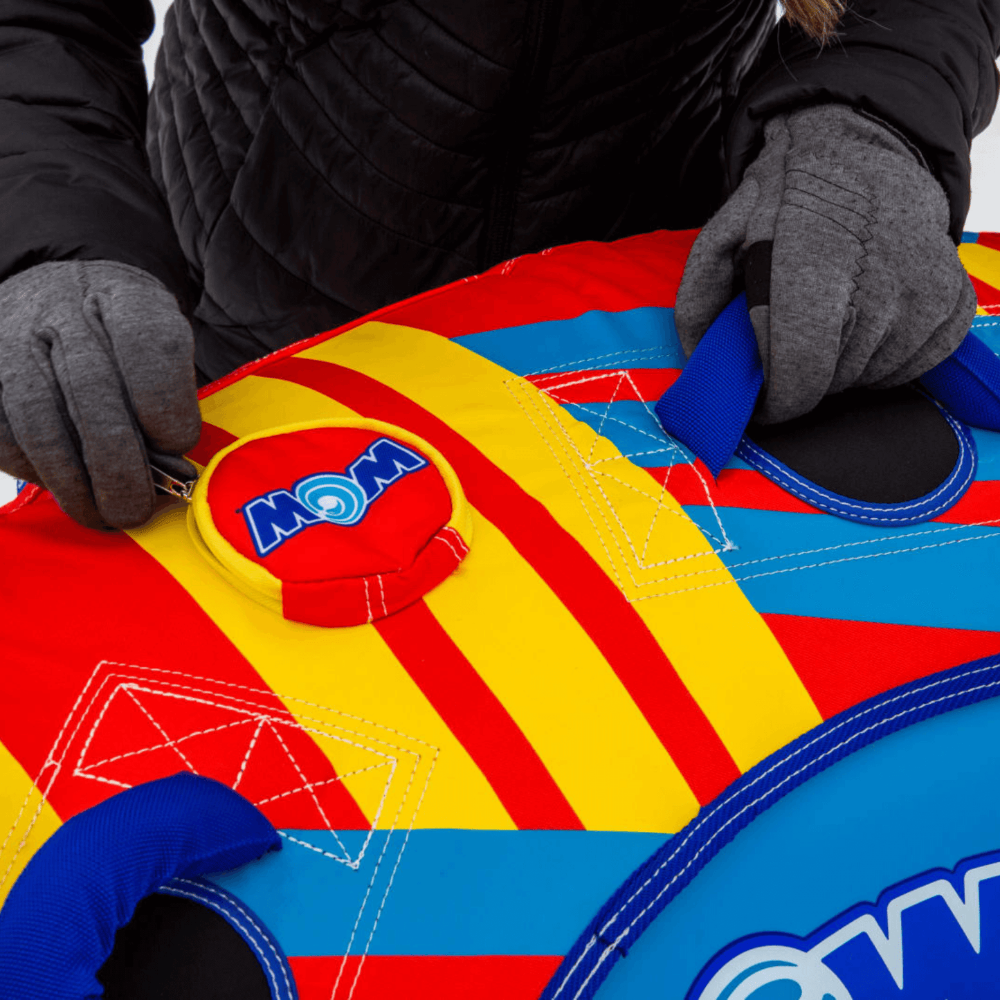 WOW Watersports Tracer Snow Tube Towable for Summer & Winter Action