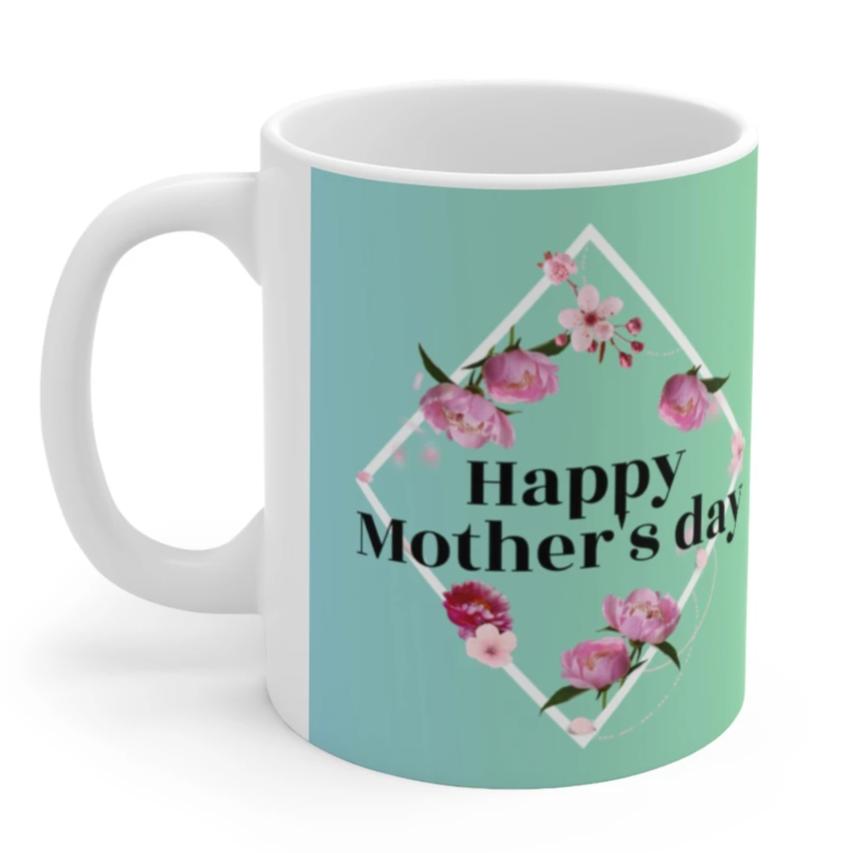 Happy Mother's Day Peony Theme Mug 11oz