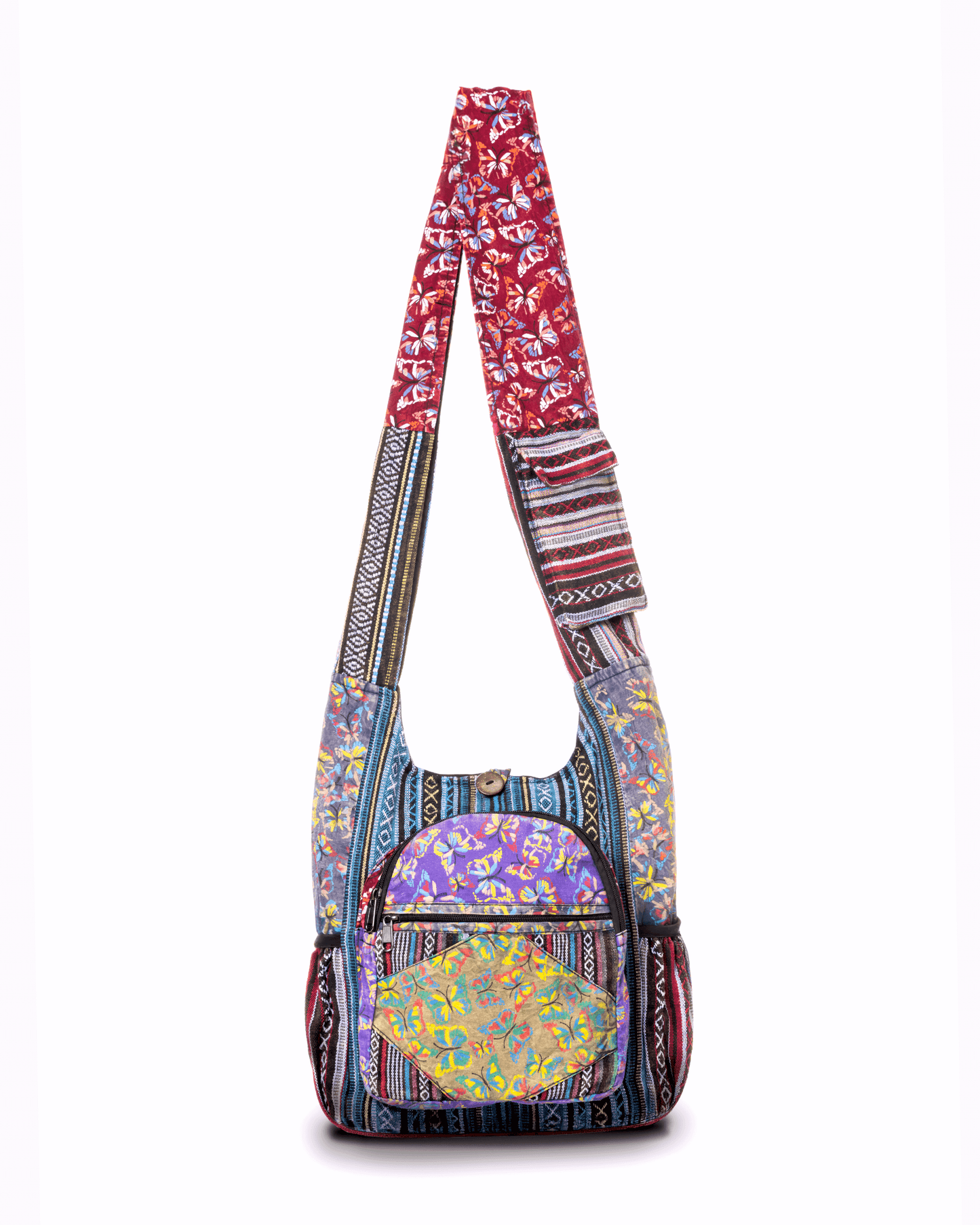 Kathmandu Collection Butterfly Design Hobo Bag