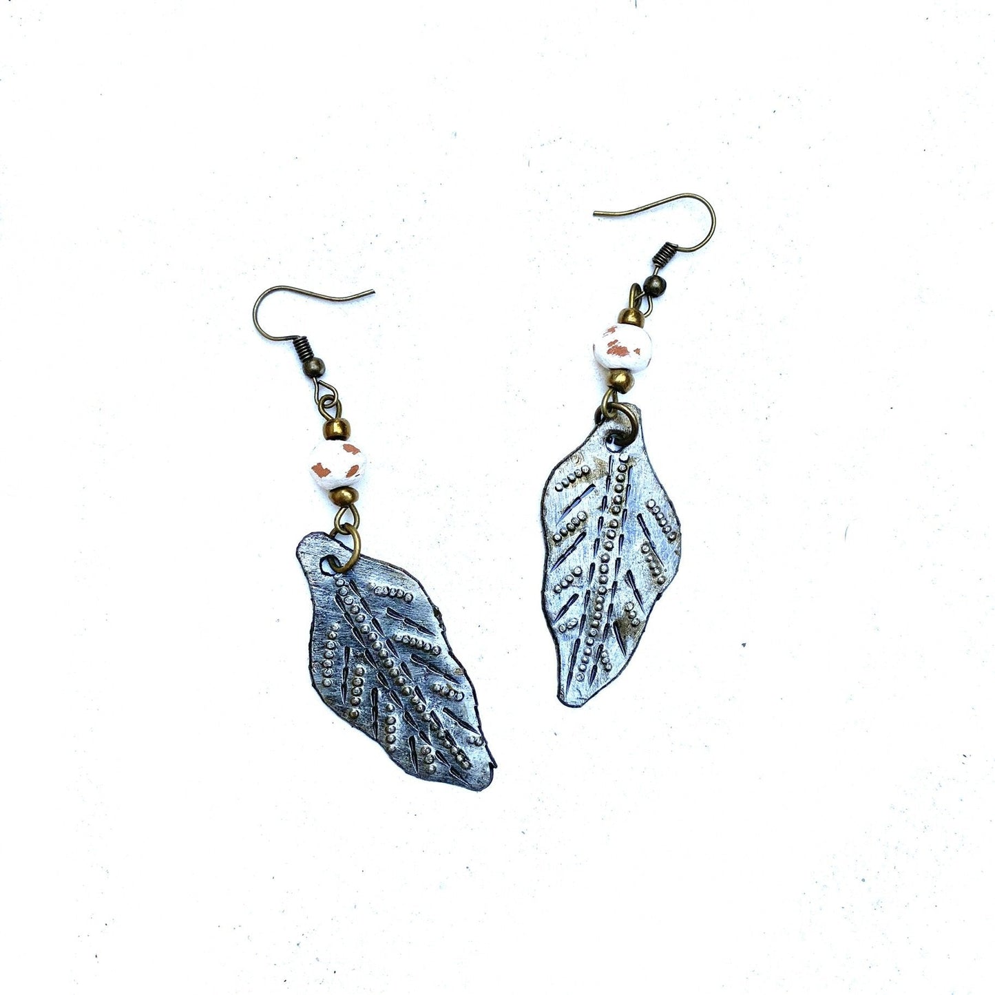 Metal Leaf Earrings