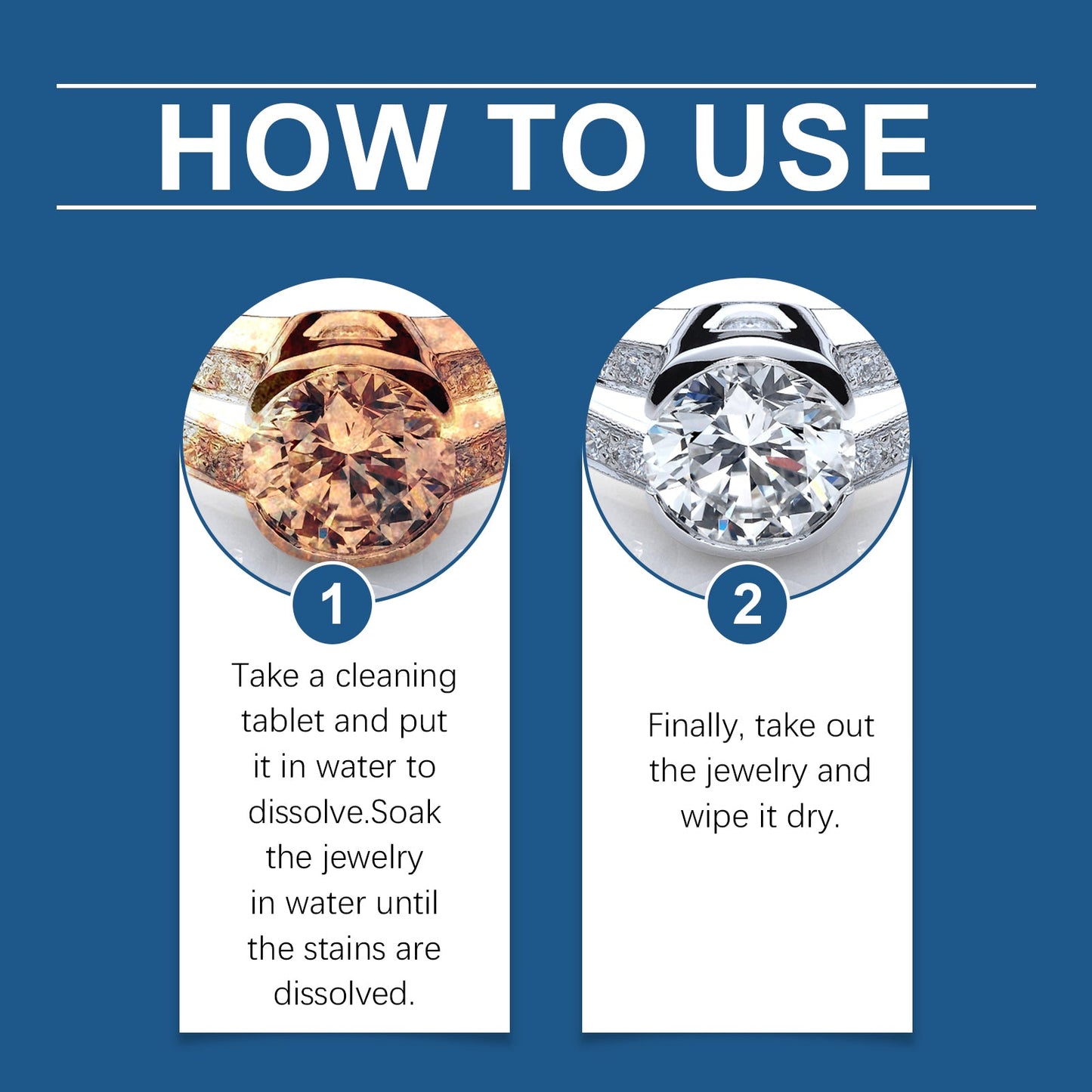 Jewelry Cleaning Effervescent Tablet Jewelry Cleaning Decontamination Anti-Oxidation Jewelry Maintenance Cleaning Tablet