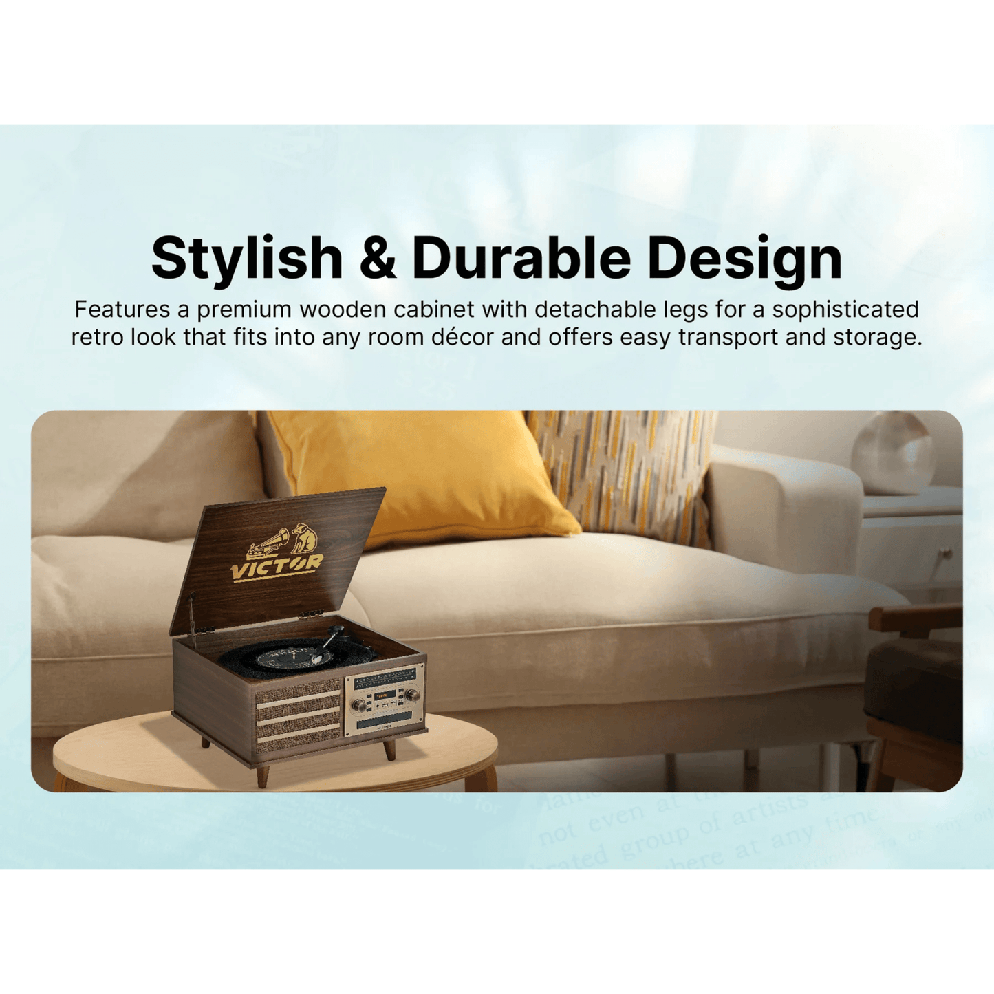 Victor Monroe 8-in-1 Music Center