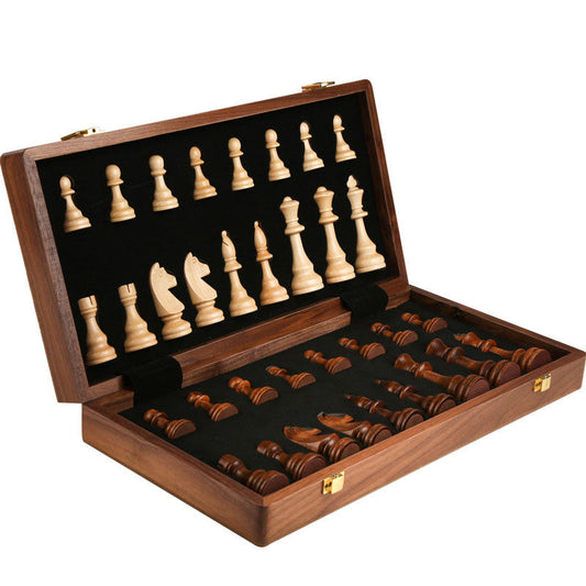 International Chess High end Solid Wood Set Large Children's Wooden Folding Chess Board Special for Western Chess Competition