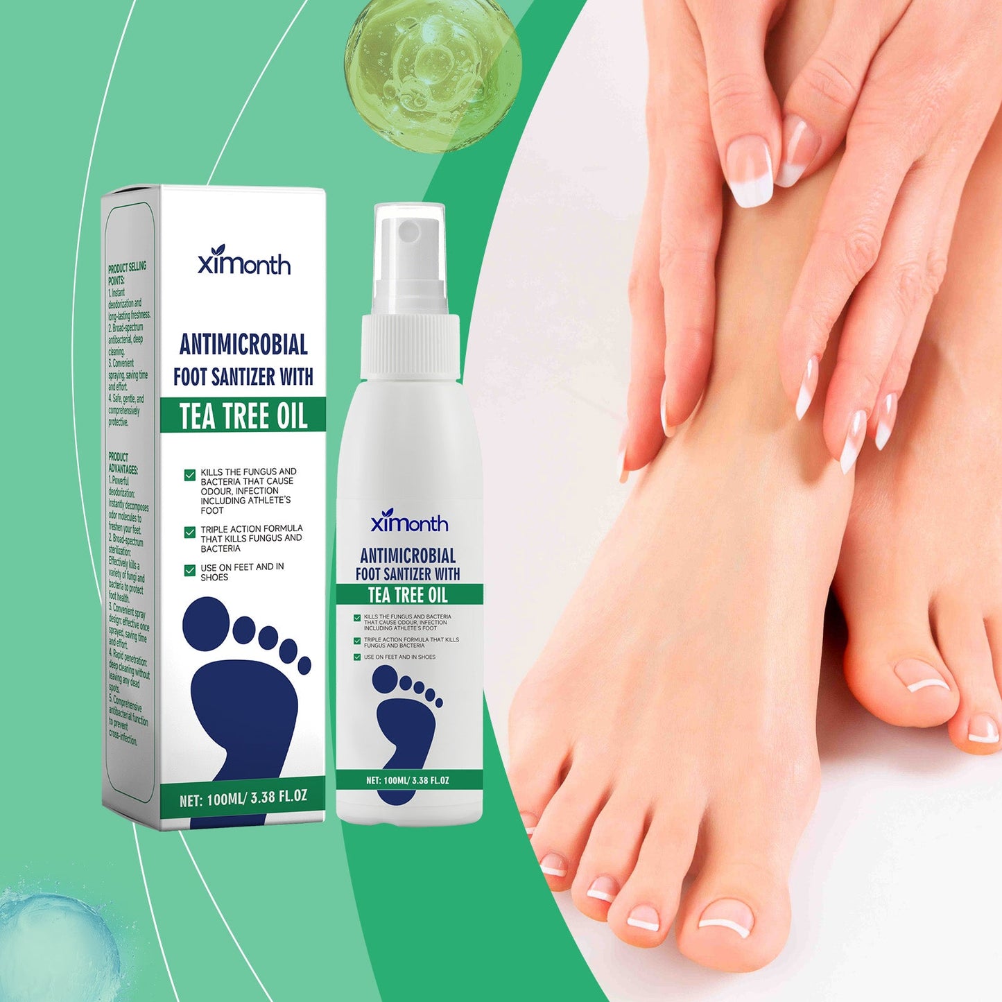 Foot Care Agent Foot Drying Deodorizer Heel Moisturizing Deodorizer