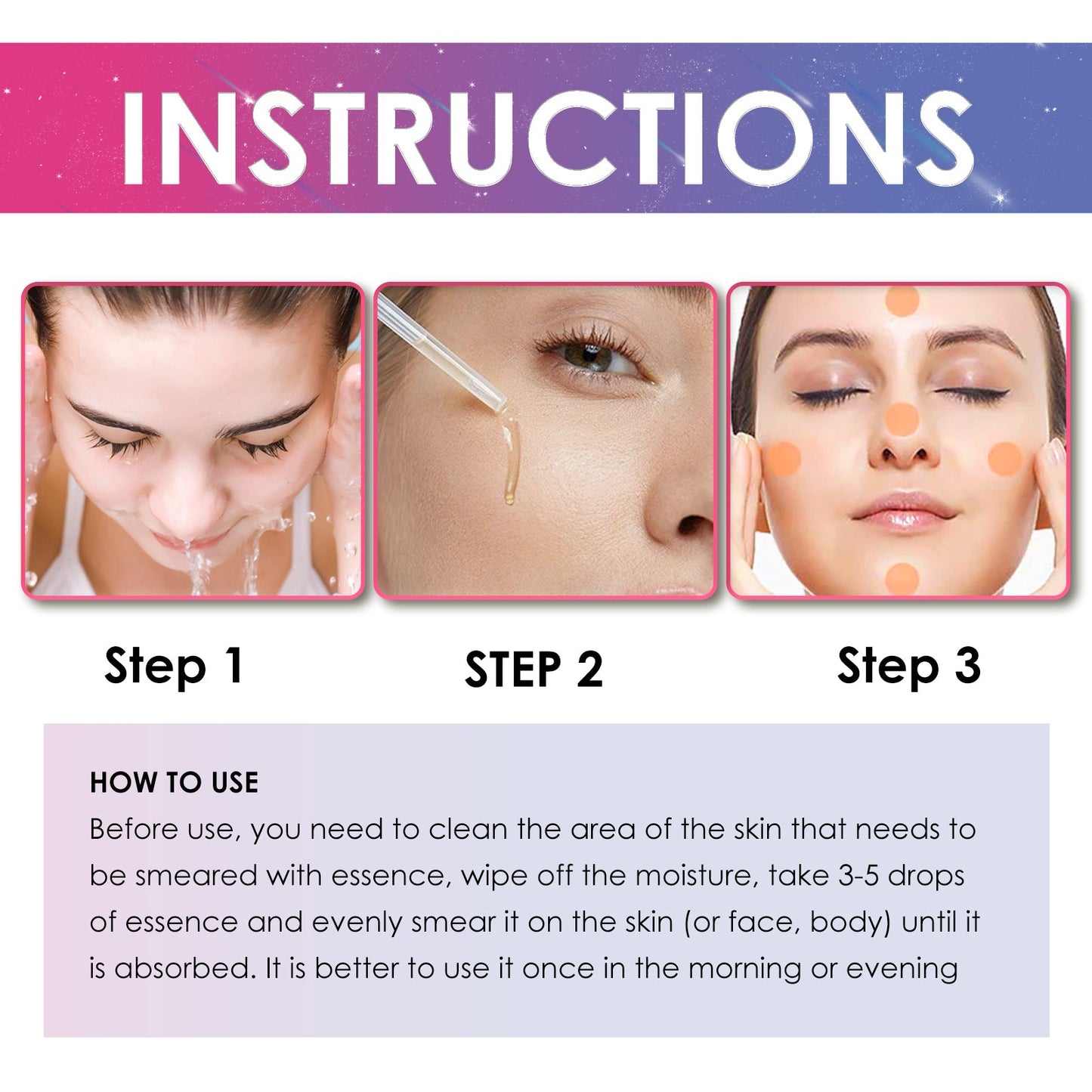 Freckle Removing Anti-aging Essence, Facial Firming Anti-wrinkle Lightening Melasma Stain Nourishing Skin Essence