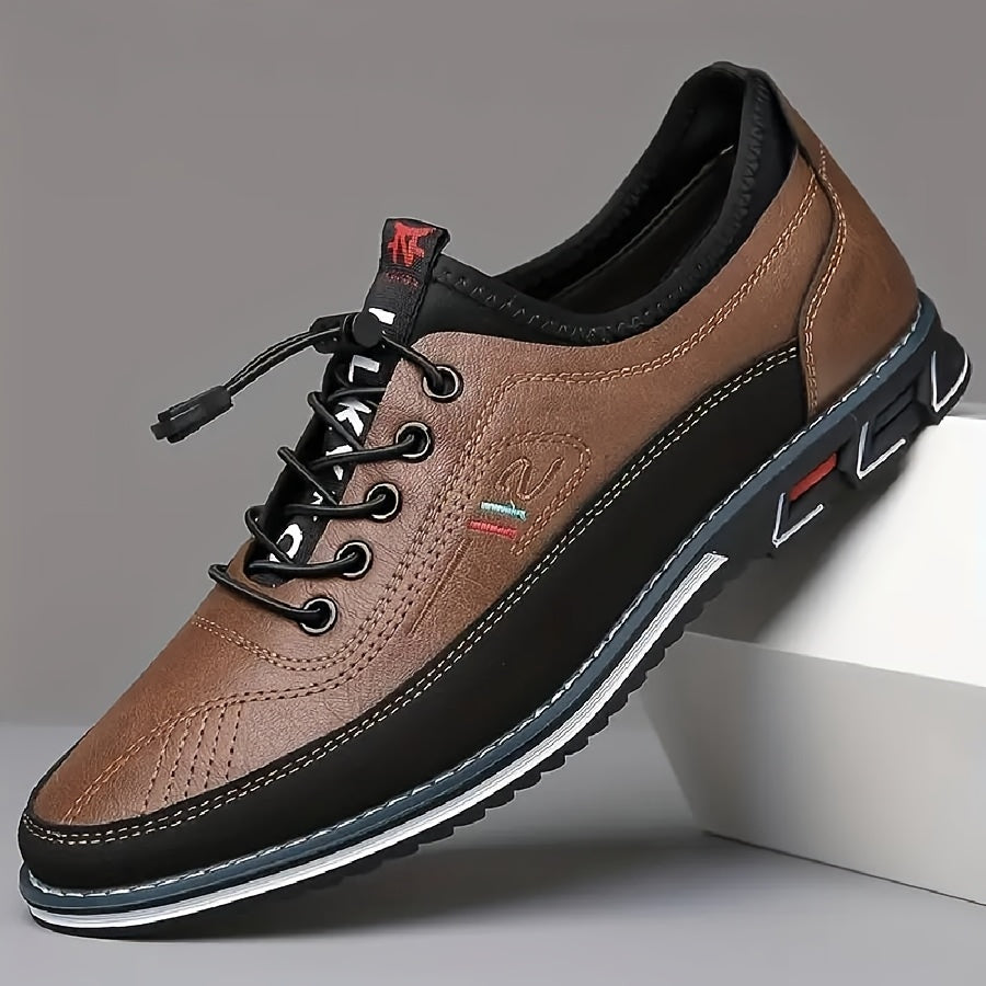 Men's Contrasting Business Shoes Comfy Non Slip Outdoor Casual Wear